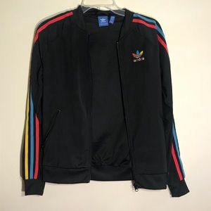 Primary Three Stripe Adidas Bomber Jacket